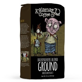 KALAMAZOO COFFEE COMPANY Backpackers Blend Ground Coffee - Medium Roast | 12oz Bag (1 Pack)