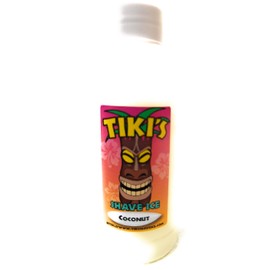 Tikis Shave Ice Flavored CONCENTRATE For Snow Cone Syrup and Flavoring For Beverages and Desserts (Coconut)