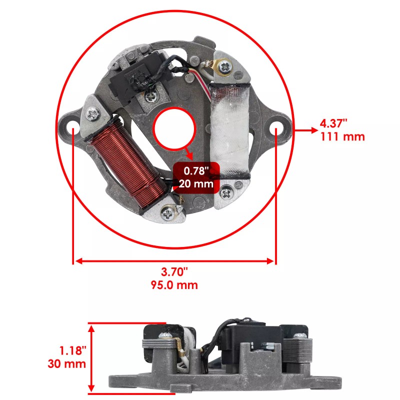 For Yamaha Stator for Yamaha PW50 Y-Zinger 1990-2000 Magneto /