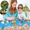 U-Zimikee 130 Pcs Glow-in-The-Dark Mini Resin Animals 25 Styles Tiny