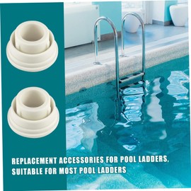 Pool Accessories for Inground Pools 4Pcs Rubber Pool Ladder Bumpers Inside Plug Caps Inground Accessories Fit 1.5inch Standard Steps Tubing