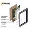 FRAMOREY A4 (21x29.7cm) Black Thin Matt Photo Frame with A5