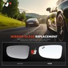 A-Premium Left Driver Side Heated Mirror Glass with Backing Plate
