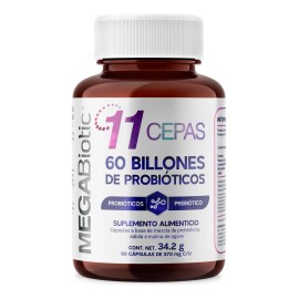 Probioticos Cepas Billones Megabiotic Cápsulas Sabor Suplemento Alimenticio Hombre Mujer Porciones