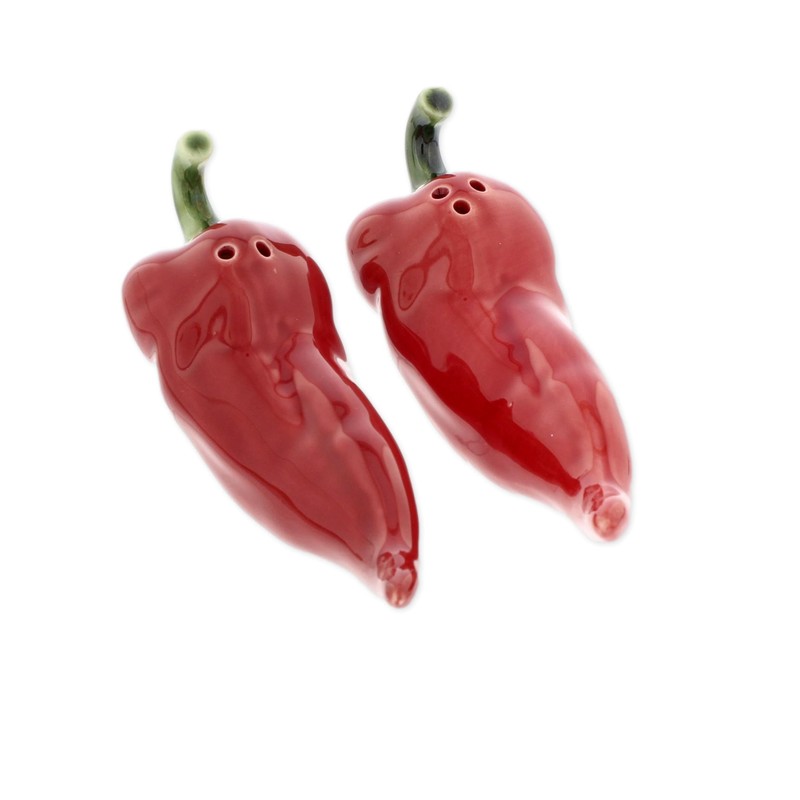 The Bridge Collection Chili Pepper Salt And Pepper Shakers -