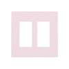 Rose Pink 2 Gang Double GFCI Decorator Rocker/decorator Light Switch