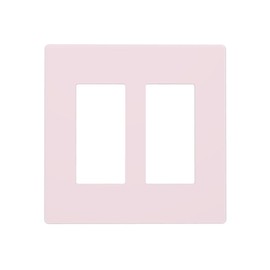 Rose Pink 2 Gang Double GFCI Decorator Rocker/decorator Light Switch Cover Decorative Outlet Wall Plate Electrical Faceplate Screwless