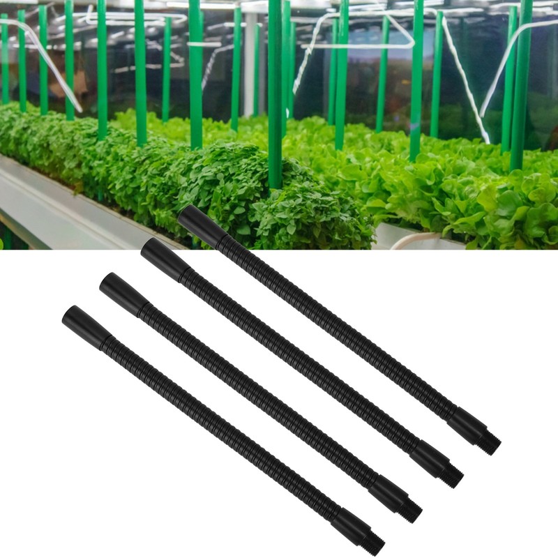 4 Pcs Gooseneck Lamp Hose Aluminium 10mm Caliber Flexible Table