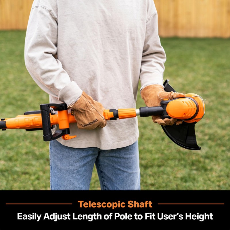 LawnMaster CLGT2410S 24V 10" Cordless String Trimmer Weed Eater 2.0AH