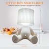 CEWROM Bedside Lamp with Touch Control, Funny LED Table Lamp,