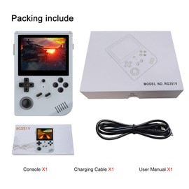 RG351V Handheld Game Console Open Source System RK3326 Chip Retro Game Console with 5000/7000/15000 Classic Games 3.5 Inch IPS Screen