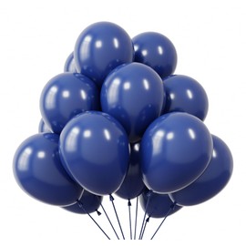KBZVNAF Navy Blue Latex Party Balloons - 50 Pack 12 inch Round Helium Navy Balloons for Graduation Baby Shower Birthday Wedding Party Decorations