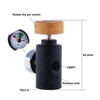 CO2 Refill Adapter Connector Valve ASA with 3000psi Pressure Gauge