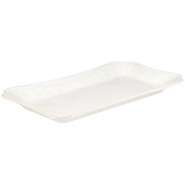Lenox French Perle Hors D'Oeuvre Tray, 13.5-Inch, White -