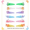 AACKS Hair Clip, Sea Animals Hair Accessories for Kids Teens,