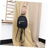 Ipetboom Girl's Casual Backpack Multi-pocket Design Comfortable Fashionable Pu Backpack