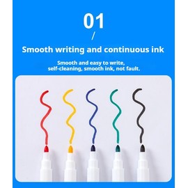 Fine tip Dry Erase Black Markers with Magnetic Cap and Eraser, Perfect for Dry Erase Boards and Whiteboards Pack of 8