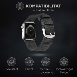 MINOIC Watch Strap - Nato Strap 20 mm, 22 mm, 18 mm - Comfortable and Durable Watch Straps - Versatile Watch Strap for Smartwatches and Classic Watches - Watch Strap for Men and Women