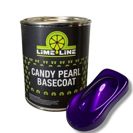 LiME LiNE Candy Pearl Basecoat – All-In-One Base, Pearl & Candy Color | Tri-Stage Look in One Step | Full-Coverage Candy Look: Must be Cleared with 2K Clearcoat (Grimace Purple, 1 Quart)