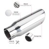 LCGP 3 Inch Inlet Exhaust tip 4" Inch Outlet 12"