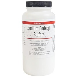 Innovating Science Ultrapure Sodium Dodecyl Sulfate, 500g | High-Purity Powder for Laboratory & Biochemical Applications | Greater Than or Equal to 98.0% Purity | RNase & DNase Free