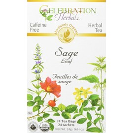 Celebration Herbals Sage Leaf Leaf Tea 24 Bags, Pack of 1