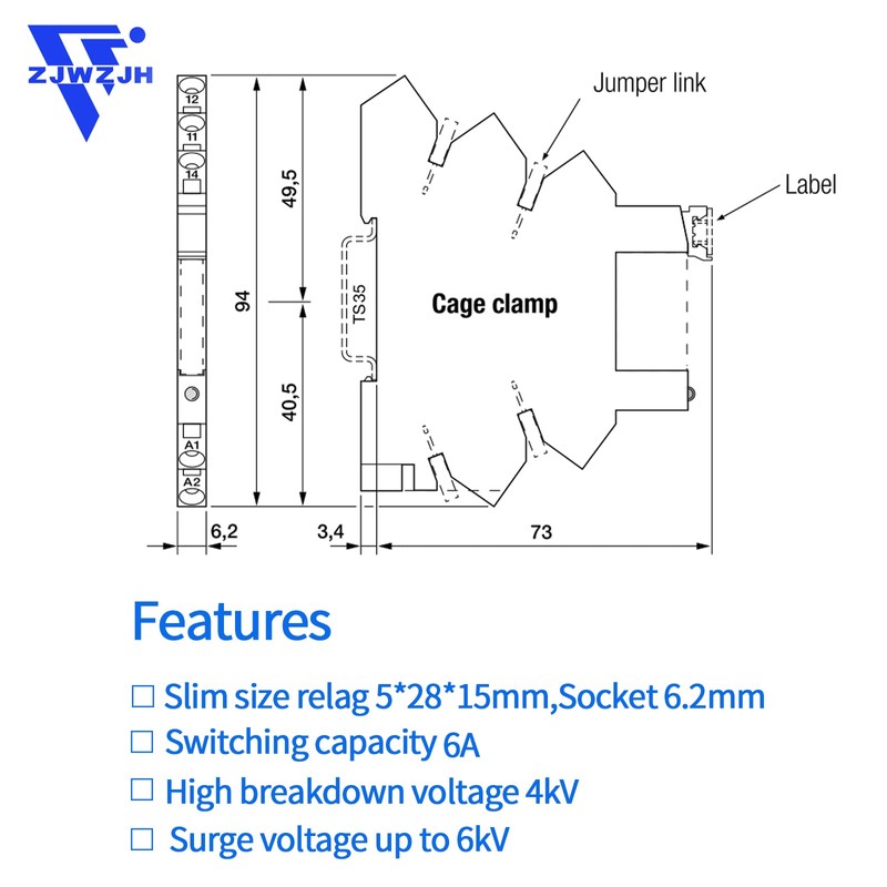 (3Pcs) Miniature Relay for PLC Controller 24V DC and 24V