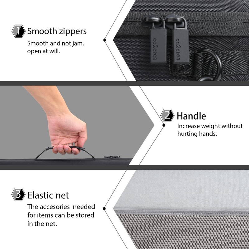 co2CREA Hard Travel Case Replacement for Epson Workforce WF-100 Wireless