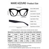 MARE AZZURO Oversized Reading Glasses Women Trendy Large Readers 0