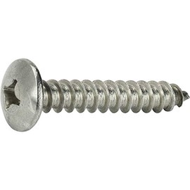 50 Pcs Sheet Metal Screws #0 x 1/4'' Truss Head Self Tapping Stainless Steel