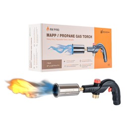 Restaurantware-RW Pyro MAPP Propane Torch Gun, 1 Refillable Cooking Blow Torch - Propane Gas Tank Not Included, Adjustable Flame, Black, For Searing Meat, Steak, Sous Vide And More