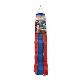 Briarwood Lane Beachfront Fireworks Fourth of July Windsock Patriotic 40" L