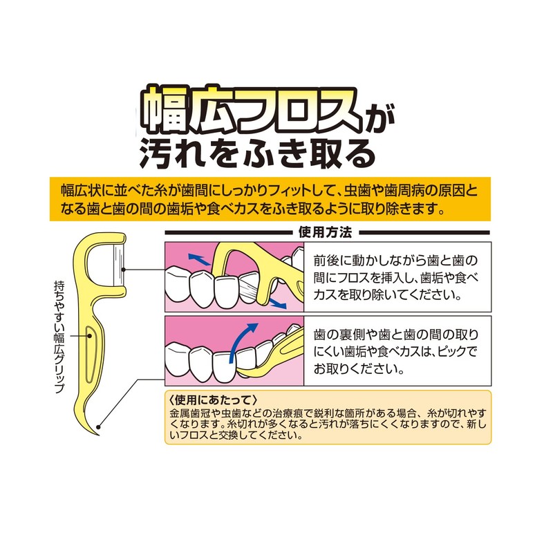 Ebisu Wide Floss, 30 Pieces, Set of 2