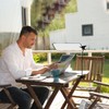 2 PCS Laptop Sun Shade with Adjustable Clip Stand, Portable