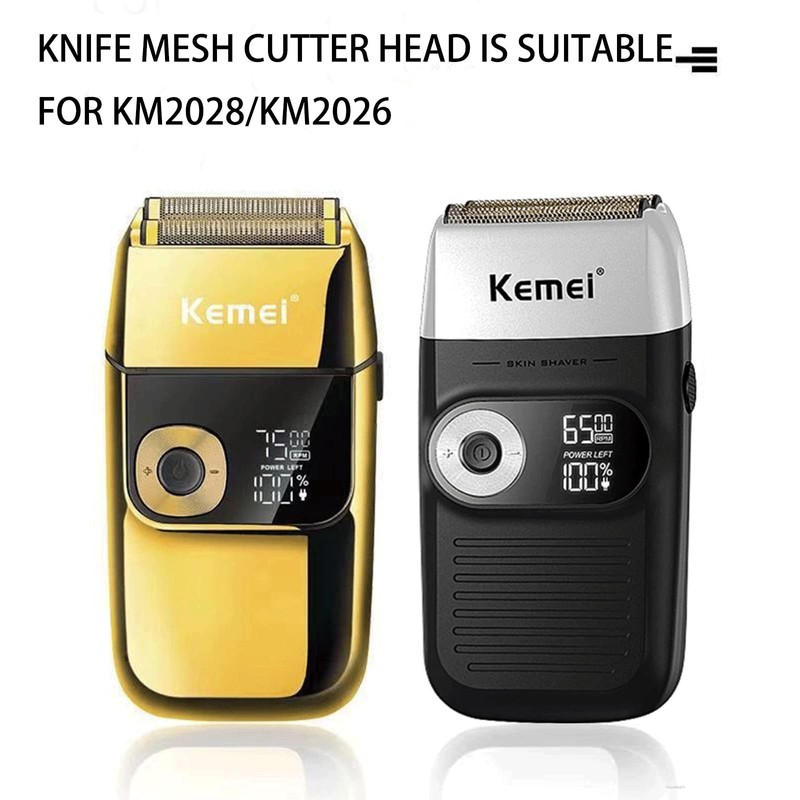 KEMEI 2026/2028 Foil Shaver Replacement Heads，Electri Shaver Cutter Blade Foil