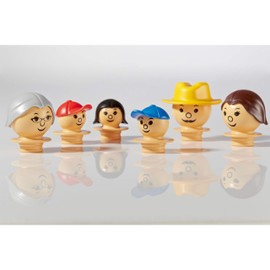 Plasticant Mobilo Figures Bright 6 Pieces - Creative Construction Toy Made in Germany - Building, Playing, Learning for Children 3 - 8 Years