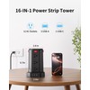 SMALLRT Power Strip Surge Protector, 6.5 Ft Extension Cord with