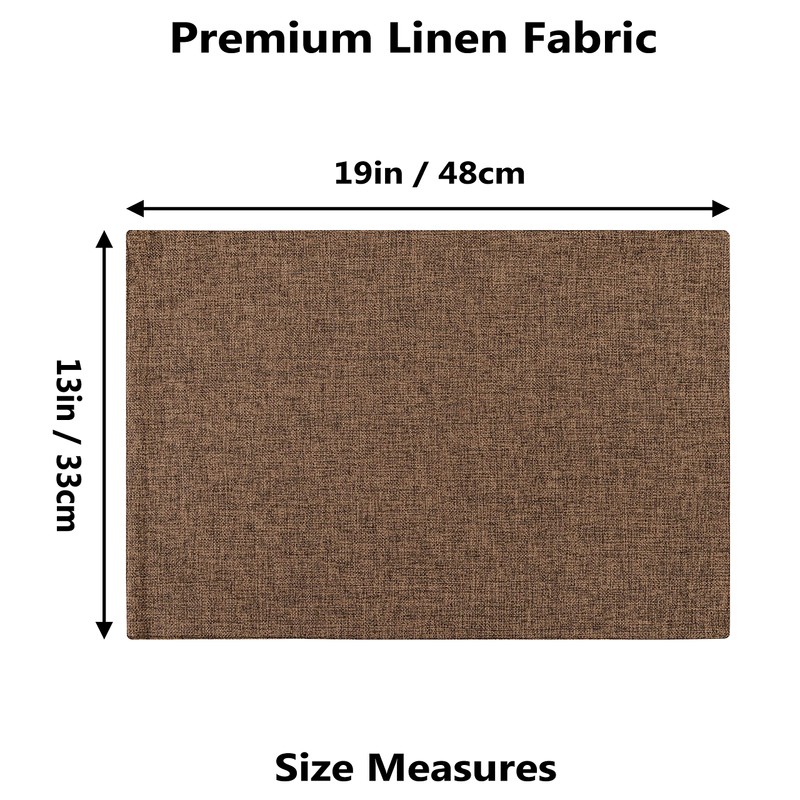 Home Brilliant Place Mats 6 Heat Resistant, Dining Table Cloth