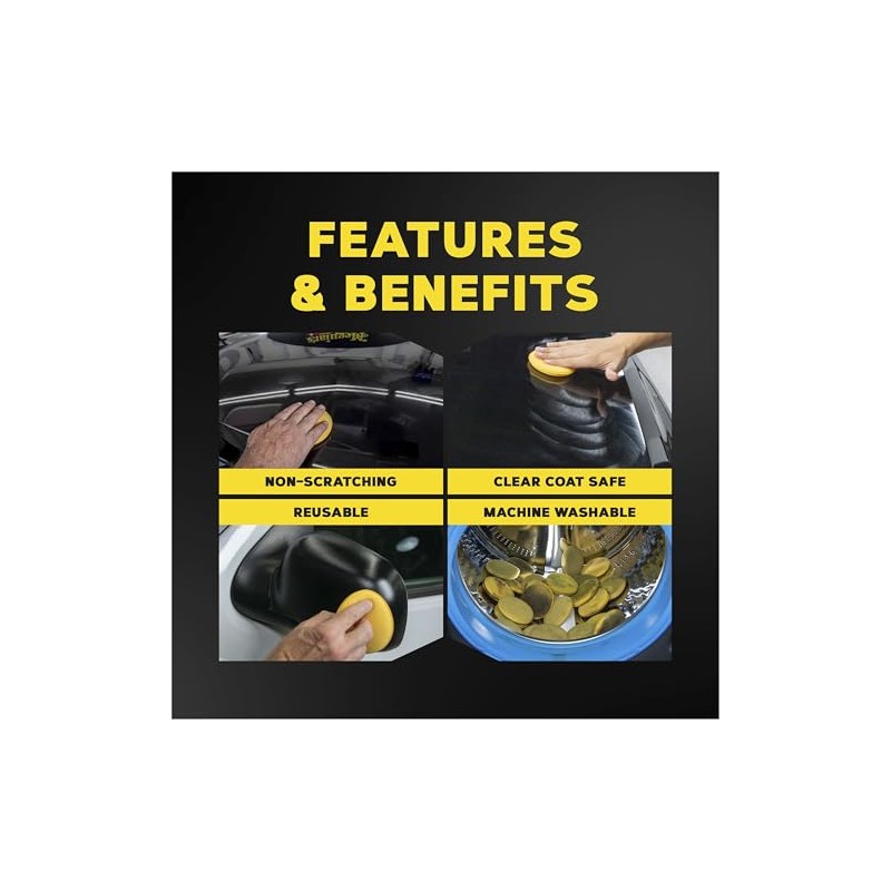 Meguiar's Oficial Gold Class Esponjas Aplicadores W0004 4 Piezas