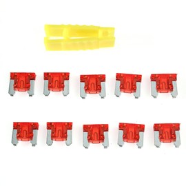Professional Car Fuses Assortment Kit, 35 Amp Breaker Fuses Kit, Mini Assorted Blade Type Fuse Set, 10pcs Equipped with Fuse Puller, Circuit Breaker Resettable Fuse for Auto, Rv, Truck, Moto, Boat