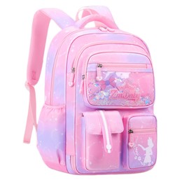 VIDOSCLA Kawaii Sequin Kids Girls Backpack Elementary Students BookBag School Bag