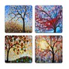 Color Tree of Life Square Coaster Set - Made of