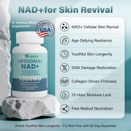 inGreens NAD+ 1800mg Supplement – 3-Cup Daily Softgels for Energy, Focus & Skin Aging Support | 90-Day Supply