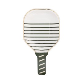 My Mind's Eye White Pickleball Paddle Paper Plates