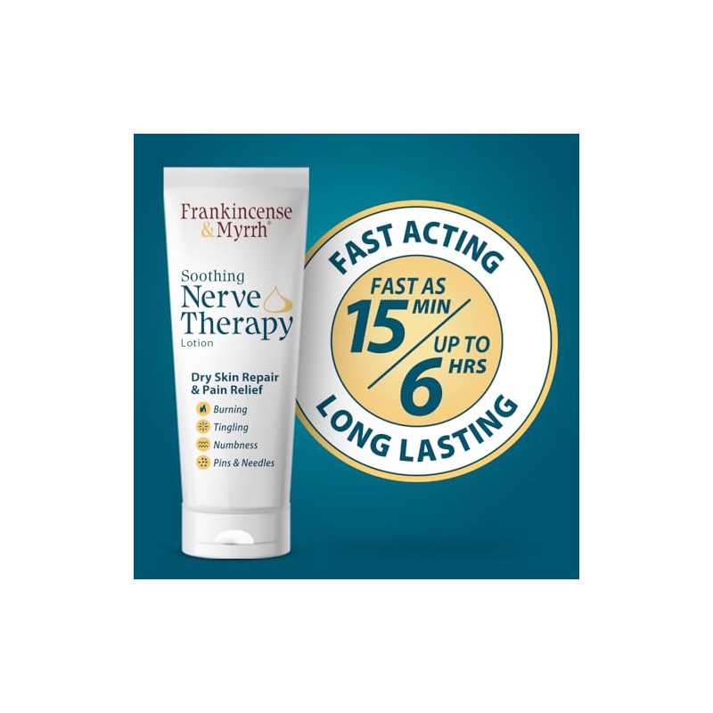 FRANKINCENSE & MYRRH Nerve Therapy Lotion, Diabetic Neuropathy, 3 oz