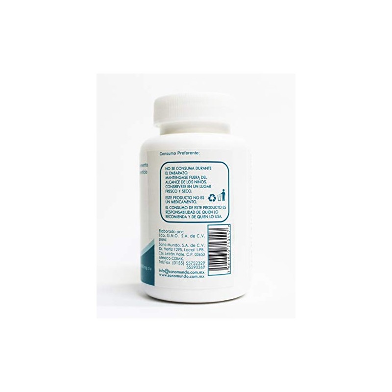 Magnesio (Gluconato) - Sano Mundo 60 Capsulas con 500 mg