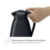 alfi 0825.020.100 vacuum jug Eco, frosted plastic black 1.0 l,