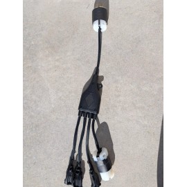 Pass & Seymour 24 inch 1 to 4 Outlet Locomotive Refrigerator Adapter Splitter Cable Plug Cord