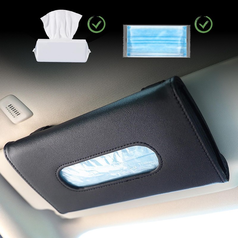 ZBHDEYG 2 Pieces Car Tissue Box Holder Car Tissue Box