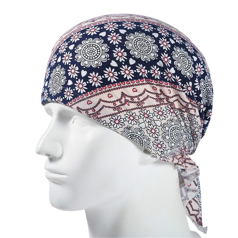 Qianmome Durag - Gorro de algodón para motociclista, diseño de